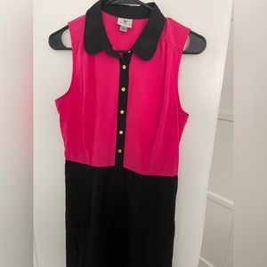 Collared pink work dress